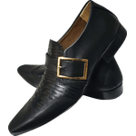 Sapato Masculino Em Couro - Italian Collection - All In Black - Preto