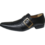Sapato Masculino Em Couro - Italian Collection - All In Black - Preto