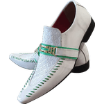 Sapato Masculino Em Couro - Italian Collection - Greenwich - Branco