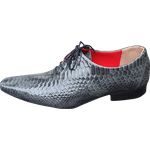 Sapato Masculino Em Couro - Italian Collection - Snake Silver