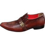 Sapato Masculino Em Couro - Italian Collection - Horse - Marrom