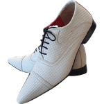 Sapato Masculino Em Couro - Italian Collection - Le Blanc - Branco