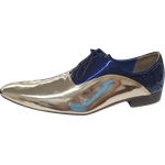 Sapato Masculino Em Couro - Italian Collection - Golden Bleu - Dourado