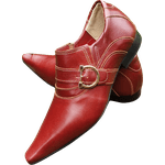 Sapato Masculino Italiano Em Couro Social Executivo Vermelho