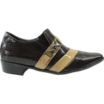 Sapato Masculino Em Couro Social Executivo Caramelo Cobra Veneza Collection