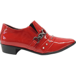 Sapato Masculino Em Couro Social Executivo Vermelho Veneza Collection