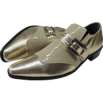 Sapato Masculino Em Couro Social Executivo Dourado Veneza Collection