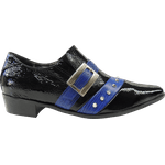 Sapato Masculino Em Couro Social Executivo Preto Envernizado Veneza Collection
