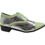 Sapato Masculino Em Couro Social Executivo Prata Veneza Collection