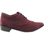 Sapato Masculino Em Couro Social Executivo Bordô Veneza Collection