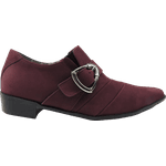 Sapato Masculino Em Couro Social Executivo Bordô Veneza Collection