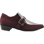 Sapato Masculino Em Couro Social Executivo Bordô Veneza Collection