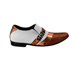 Sapato Masculino Em Couro Social Executivo Laranja Cobre Veneza Collection