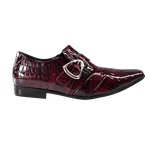 Sapato Masculino Em Couro Social Executivo Vermelho Brazil Wood Veneza Collection