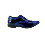 Sapato Masculino Em Couro Social Executivo Azul Manhattan Veneza Collection