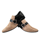 Sapato Masculino Em Couro Social Executivo Bege Veneza Collection