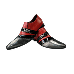Sapato Masculino Em Couro Social Executivo Vermelho Veneza Collection
