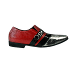 Sapato Masculino Em Couro Social Executivo Vermelho Veneza Collection