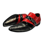 Sapato Masculino Em Couro Social Executivo Vermelho Veneza Collection