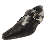 Sapato Masculino Italiano Em Couro Social Executivo Em Couro - Preto - Black Risk