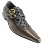 Sapato Masculino Em Couro Social Executivo Social Executivo - Marrom - Brown Shield Ref:7018