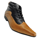 Bota Masculina Social Executivo Em Couro Oxford - Marrom - Brown Boot