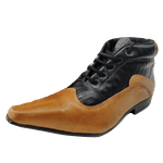 Bota Masculina Social Executivo Em Couro Oxford - Marrom - Brown Boot