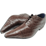 Sapato Masculino Em Couro Social Executivo Oxford - Marrom - Woody Cowboy