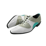 Sapato Masculino Em Couro Social Executivo Branco Com Perola Paris Collection