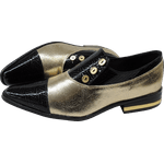 Sapato Masculino Em Couro Social Executivo - Montreal Collection - Golden Night