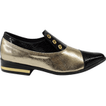 Sapato Masculino Em Couro Social Executivo - Montreal Collection - Golden Night