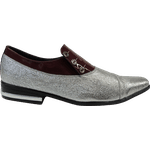 Sapato Masculino Em Couro Social Executivo - Montreal Collection - Gray Bordeaux