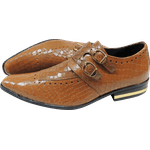 Sapato Masculino Em Couro Social Executivo - Montreal Collection - Caramel