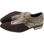 Sapato Masculino Em Couro Social Executivo - Montreal Collection - Black Snake - Ref: 2045