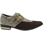Sapato Masculino Em Couro Social Executivo - Montreal Collection - Black Snake - Ref: 2045
