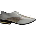 Sapato Masculino Em Couro Social Executivo - Montreal Collection - Golden Grafiato