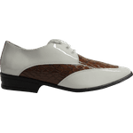 Sapato Masculino Em Couro Social Executivo - Montreal Collection - Snake Coffe - Ref: 2064
