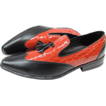 Mocassim Masculino Em Couro - Vermelho - Love
