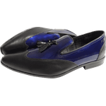 Mocassim Masculino Em Couro - Azul - Blue Diamond