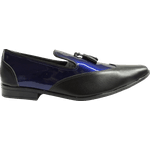Mocassim Masculino Em Couro - Azul - Blue Diamond