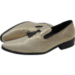 Mocassim Masculino Em Couro - Branco - Le Blanc Python