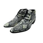 Bota Masculina Em Couro De Cobra
