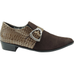 Sapato Masculino Em Couro Social Executivo Marrom Snake Veneza Collection Ref: 557