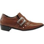 Sapato Masculino Em Couro Social Executivo Marrom Veneza Collection Ref: 550