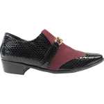 Sapato Masculino Em Couro Social Executivo Madam Bordeaux Veneza Collection Ref:532