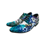 Sapato Masculino Em Couro Floral Tropicaly Veneza Collection Ref: 498