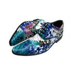 Sapato Masculino Em Couro Floral Tropicaly Veneza Collection Ref: 498