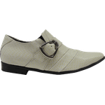 Sapato Masculino Em Couro Social Executivo Branco Pearl Veneza Collection Ref:324