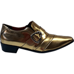 Sapato Masculino Em Couro Social Executivo Dourado Veneza Collection Ref: 002