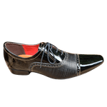 Sapato Masculino Italiano Em Couro Social Executivo - Preto - Lustre Ref: 1017